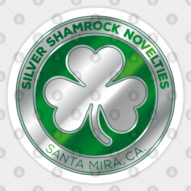 Silver Shamrock logo Sticker by andrew_kelly_uk@yahoo.co.uk